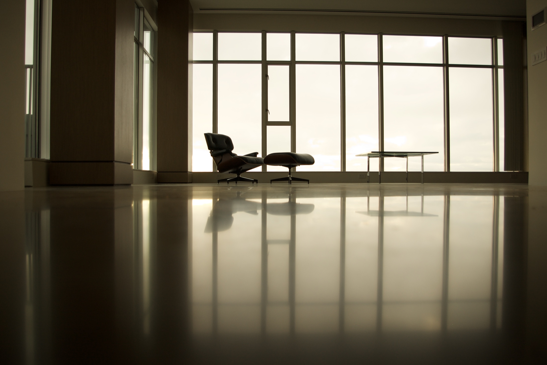 Architectural concrete floor by Stone Design.