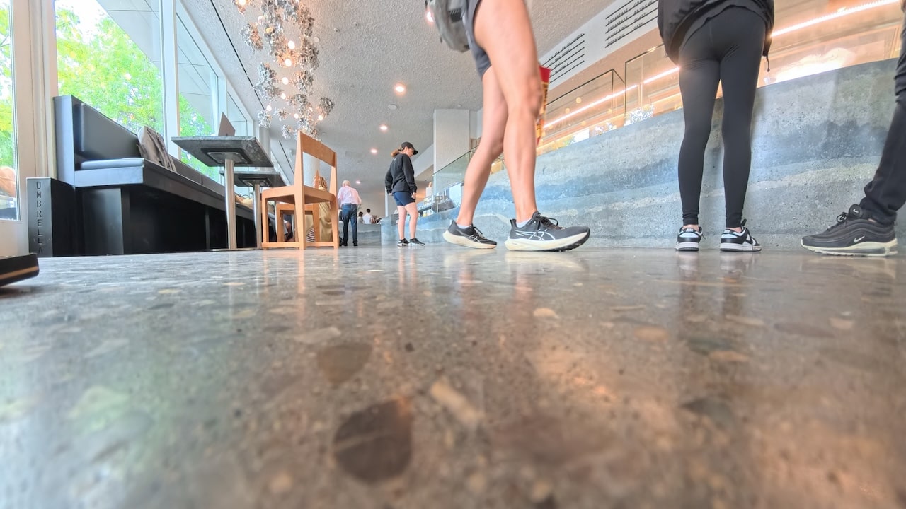 Commercial polished concrete by Stone Design.